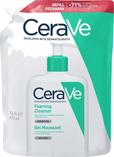 CeraVe Skummende Ansiktsrens Refill 473 ml - Medisinsk Hudpleie CeraVe Skummende Ansiktsrens Refill 473 ml - Medisinsk Hudpleie