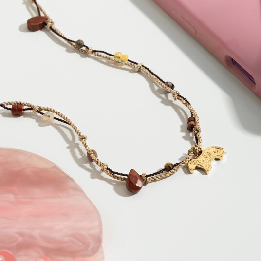 Céleste Necklace Quitterie Rose 18K Gold