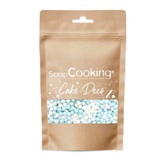 ScrapCooking   Kakestrø 55 g blå/hvit