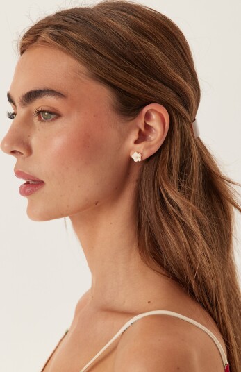 Lily And Rose Petite Claire Earrings   Creme Puff