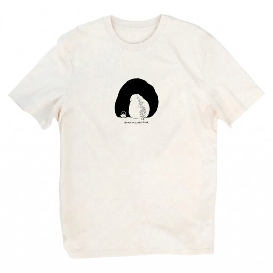 Lemmel Kaffe T Shirt Lemmla Mig Ifred Raw Nat. White