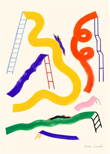 Paper Collective Glisser plakat 30x40 cm