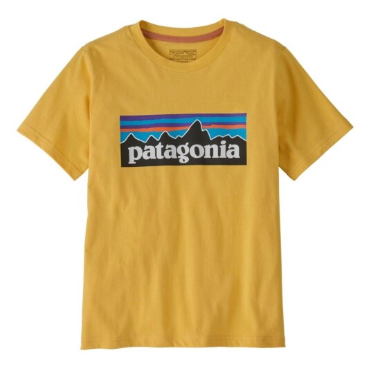Patagonia   Kids P 6 Logo T Shirt Nectar Yellow   XXL 16 18år | Barn