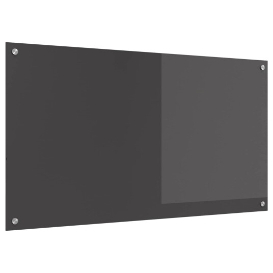 vidaXL Kjøkkenbakplate Mørke grå 110 x 60 x 0,6 cm herdet glass vidaXL Kjøkkenbakplate Mørke grå 110 x 60 x 0,6 cm herdet glass