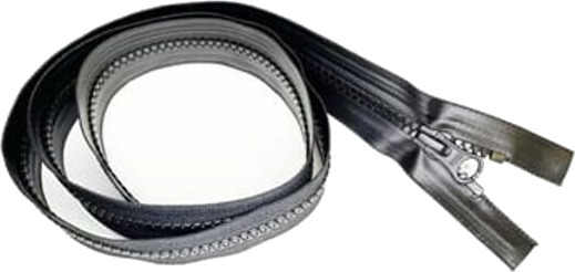Glidelås Delrin 5mm YKK Vanntett 90cm Delbar Sort