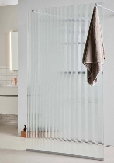 Dusjvegg Noro Frost 115 Riflet Glass