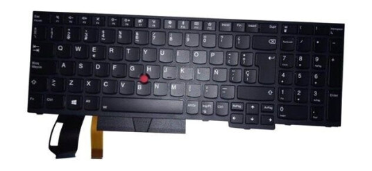 Lenovo Chicony - Brbart tastatur - til utskifting - Spansk - Svart