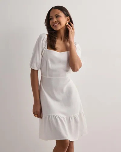 Vero Moda Hvit Vmmymilo S/S Short Dress Wvn Ga