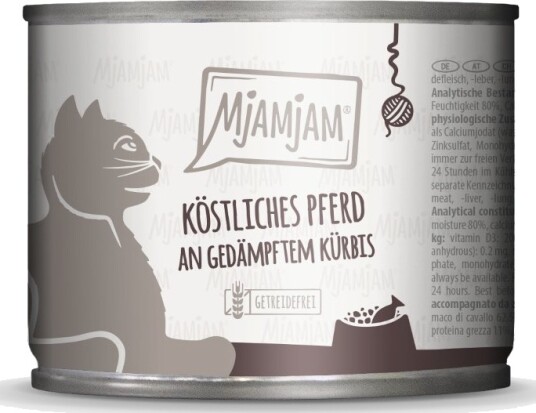 Mjamjam Våtfôr Deilig Hest Med Dampet Gresskar 6 X 200 G