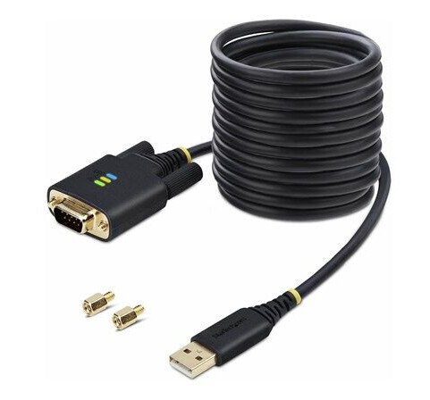StarTech 3m USB til DB-9 Seriell Adapterkabel FTDI svart