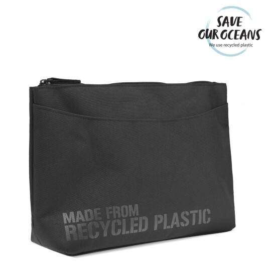 Studio Studio Men's Washbag 100% Recycled Plastic Black