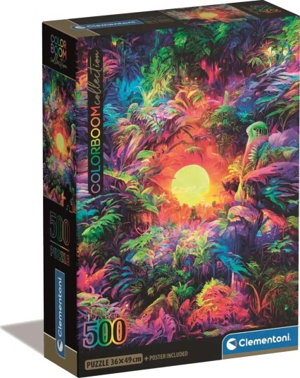 Clementoni Puslespill 500 Brikker Psychedelic Jungle