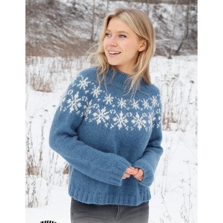 Merry StarsÂ by DROPS Design Genser Strikkeoppskrift str XS XXL