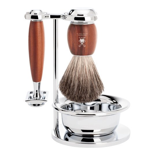 Mühle VIVO Shaving Set Plum Wood Black Fibre Safety Razor Mühle VIVO Shaving Set Plum Wood Black Fibre Safety Razor
