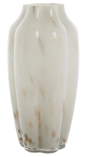 Lene Bjerre Mara vase 15x15 cm Off White-Light gold