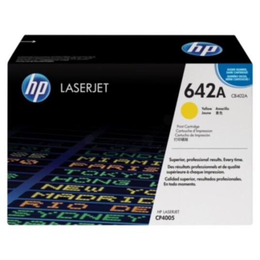 HP CB402A HP 642A Tonerkassett Gul