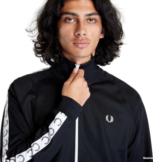 Fred Perry Taped Track Jacket - Black - XL