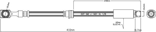 Bremseslange MOTAQUIP VBJ206