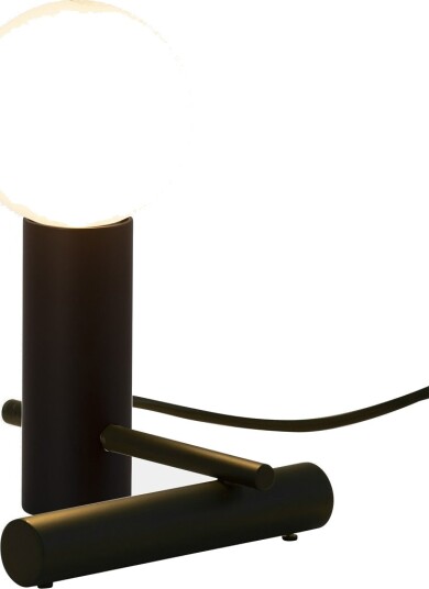 Nude Bordlampe  Høyde 12 Cm  Sort