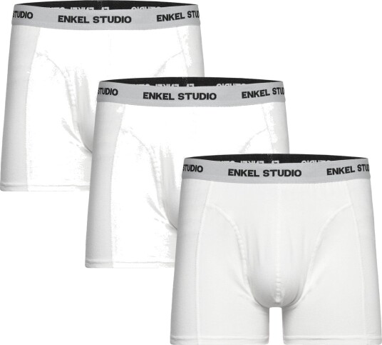 Enkel Studio Boxer Bambus 3Pack Eskarlo   White   S