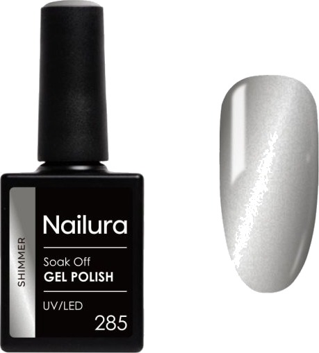 Nailura Gelpolish 285 Frost Cat Shimmer – Kjølig grå – 10 ml