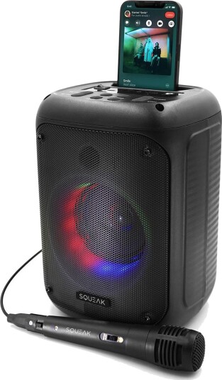 Squeak SQ1005 Bluetooth Karaoke høyttaler Svart