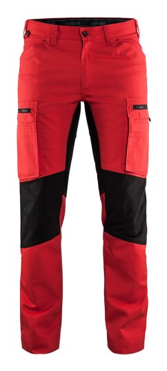Blåkläder Servicebukse stretch Rød/Svart C44