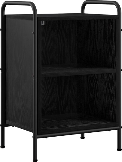 vidaXL Nattbordskap Svart eik 40 x 30 x 60 cm Konstruert tre