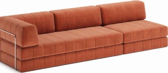 CozyPad Sovesofa med armlene og stol B 6003001