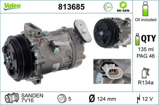 AC kompressor VALEO 813685 AC kompressor VALEO 813685