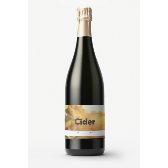 Cider universell Etikett 30 stk Passer til champagneflaske, 80 x 110 mm