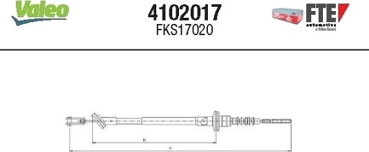 Clutchkabel FTE 4102017