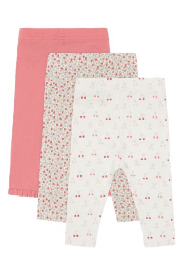 Hust And Claire Hust & Claire Liva 3 pk leggings ivory 92