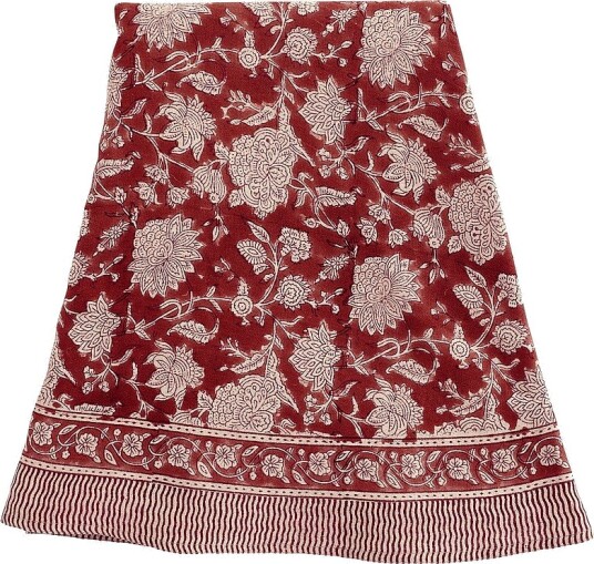 Chamois   Rund linduk Indian Rose   Rød