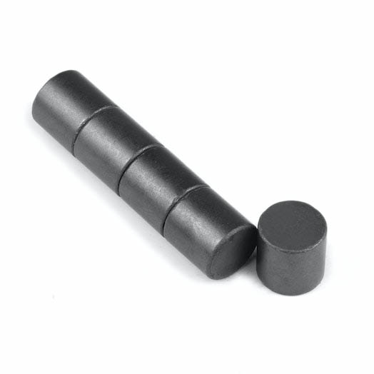 Ferrittmagnet Ø 10 x 10 mm sylinder i ferritt
