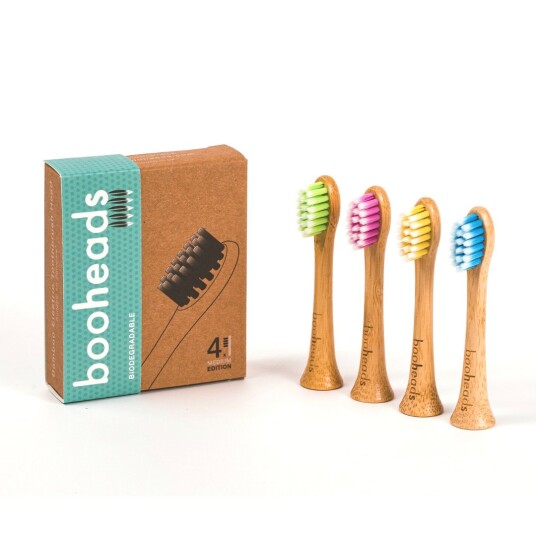 Bambus Børstehoveder til Philips Sonicare BOOHEADS Deep Clean 4 stk.