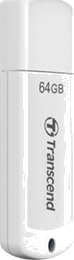 Transcend Jetflash 370 Usb-Flashstasjon 64 Gb Usb 2.0 Hvit