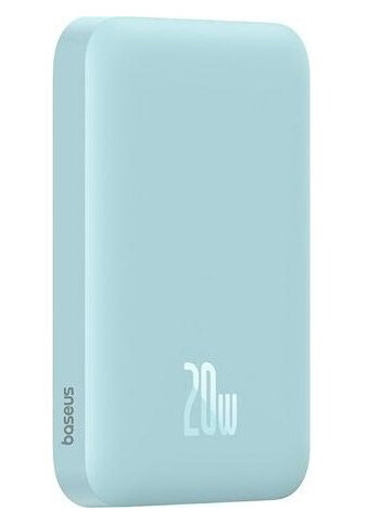 Powerbank Baseus Os-Baseus Magnetic Mini Air Wireless Fast Charge Power Bank 6000Mah 20W Galaxy Blue（With Simple Series Charging Cable Type-C To Type-C (20V/3A) 30Cm White)