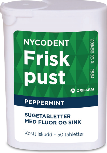 Nycodent Frisk pust sugetabletter 50 stk.