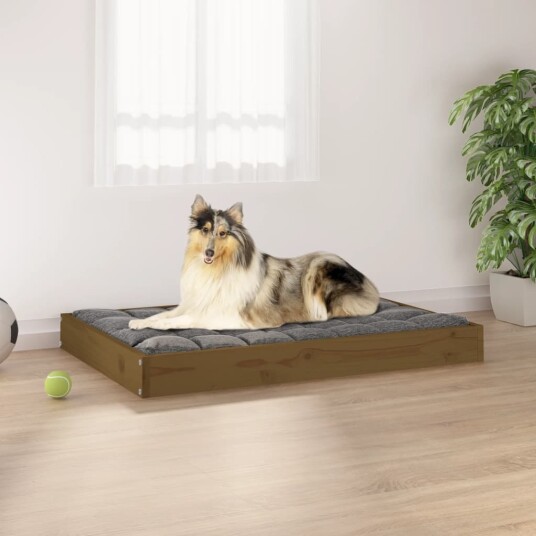 Vidaxl Hundeseng Honningbrun 91.5X64X9 cm Heltre Furu Vidaxl Hundeseng Honningbrun 91.5X64X9 cm Heltre Furu