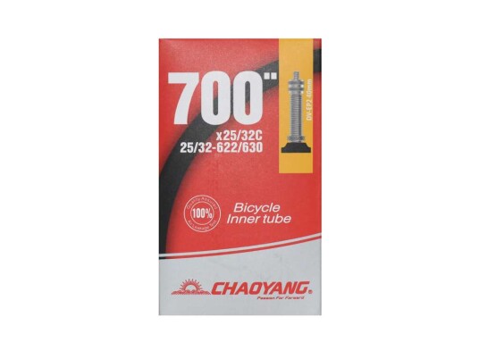 Chaoyang slange 700x25 32c racerventil 40mm Chaoyang slange 700x25 32c racerventil 40mm