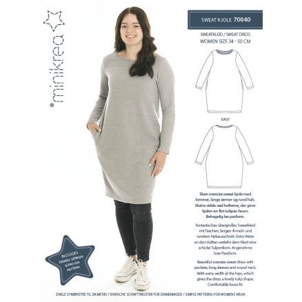 MiniKrea Sweat Dress Størrelse 34 50