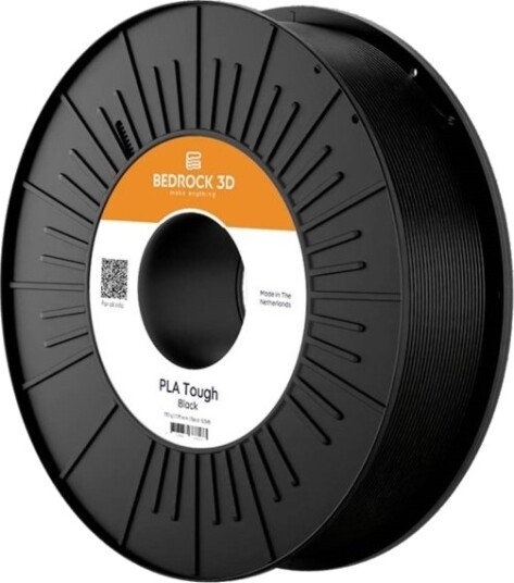 Bedrock 3D PLA+ Tough Filament 1.75 mm 750 g Black PLAT-0502A075