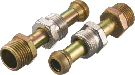 Koblingssett 2 tilkoblingsrør med 1/2" koblinger