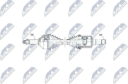 Nty Drivaksel NTY NPW FR 075