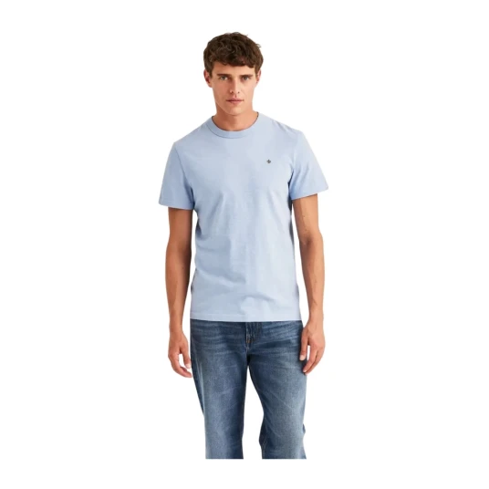 Morris Watson Slub T Shirt Light Blue