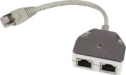 MicroConnect Y-Adapter RJ-45 Nettverksplitter Cat5e 0.2m Grå