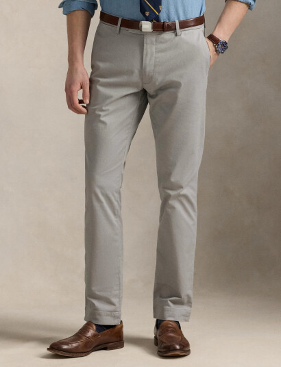 Polo Ralph Lauren Stretch Slim Fit Chino Pant - Grey - 30 x 32 Polo Ralph Lauren Stretch Slim Fit Chino Pant - Grey - 30 x 32