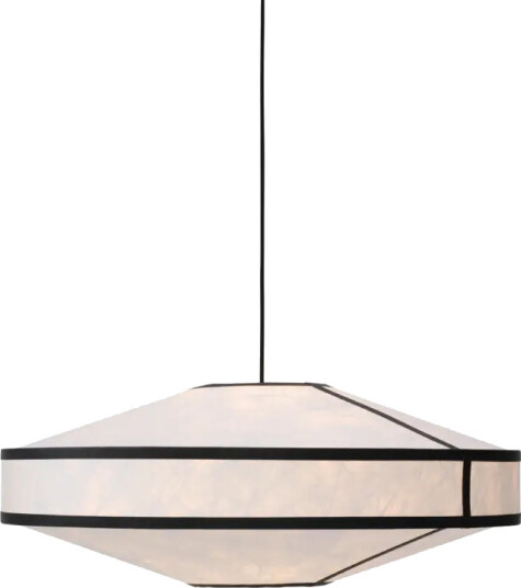 New Works Kite Pendellampe Hvit Og Sort Ø75