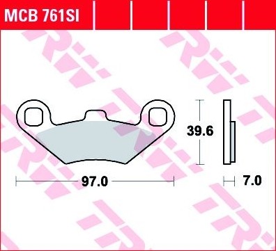 Bremseklosser TRW MCB761SI